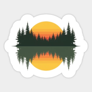 Trees Wildlife Nature Vintage Forest Sticker